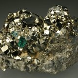 Beryl (variety emerald), Calcite, Pyrite, Dolomite
60x45x55mm
(Autor: Fiebre Verde)