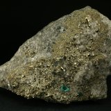 Beryl (variety emerald), Calcite, Pyrite
105x45x80mm
(Autor: Fiebre Verde)