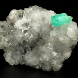 Beryl (variety emerald), Calcite, Quartz
71x49x20mm, aggregate=15x9mm
(Autor: Fiebre Verde)