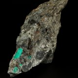Beryl (variety emerald), Calcite, Pyrite
43x85x85mm, xl=13mm
(Autor: Fiebre Verde)