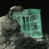 Beryl (variety emerald), Calcite
Emerald crystal = 10mm
(Autor: Fiebre Verde)