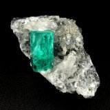 Beryl (variety emerald), Calcite
43x24x24mm, xl=15x8mm
(Autor: Fiebre Verde)