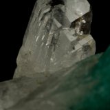Beryl (variety emerald), Calcite
Beryl xls=12mm (aggregate) &amp; 9mm
(Autor: Fiebre Verde)