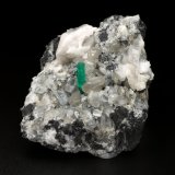 Beryl (variety emerald), Calcite, Dolomite, Pyrite
46x68x26mm, xl=11mm
(Autor: Fiebre Verde)
