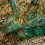 Beryl (variety emerald), Calcite, Albite
125x40x60mm, main xl=42mm
(Autor: Fiebre Verde)