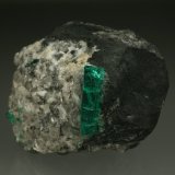 Beryl (variety emerald), Calcite
40mm across, xl=15mm
(Autor: Fiebre Verde)