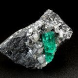Beryl (variety emerald), Calcite, Dolomite, Pyrite
41x31x25mm, xl=17mm
(Autor: Fiebre Verde)