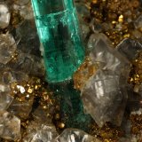 Beryl (Var. Emerald), Dolomite, Pyrite
63x45x15mm, main xl=10mm
(Autor: Fiebre Verde)