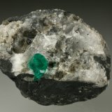 Beryl (variety emerald), Calcite, Pyrite
35x45mm, xl=6mm
(Autor: Fiebre Verde)
