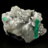 Beryl (variety emerald), Calcite, Dolomite
55x40x35mm, xl=22mm
(Autor: Fiebre Verde)