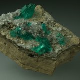Beryl (variety emerald), Calcite, Pyrite
42x48x20mm
(Autor: Fiebre Verde)