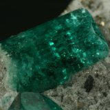 Beryl (variety emerald), Calcite, Pyrite
Detail
(Autor: Fiebre Verde)
