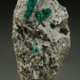 Beryl (variety emerald), Calcite, Pyrite
55x35x28mm
(Autor: Fiebre Verde)
