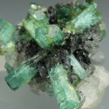 Beryl (variety emerald), Calcite
35x35mm
(Autor: Fiebre Verde)