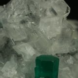 Beryl (variety emerald), Calcite, Parisite
70x45x50mm - Detail
(Autor: Fiebre Verde)