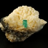 Beryl (variety emerald), Albite (variety cleavelandite), Pyrite
52x35x35mm, xl=7mm
(Autor: Fiebre Verde)