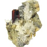Brookite, Quartz
Specimen size 5 cm, largest crystal 1,7 cm
(Autor: Tobi)