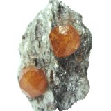 Spessartine
Specimen size 5 cm, each crystal measures 1 cm
(Autor: Tobi)