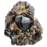 Almandine-Spessartine Series
Specimen size 16 x 12 cm, largest crystal 6 cm
(Autor: Tobi)