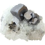 Galena, Quartz
Specimen size 4 cm
(Autor: Tobi)