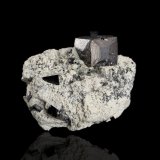 Magnetite on Halite
7 x 5 x 5.5 cm / main crystal: 2.8 cm.
(Autor: MIM Museum)