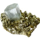 Aquamarine, Muscovite
Specimen size 6 cm, aqua crystal 2,4 cm
(Autor: Tobi)
