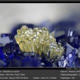 Mimetite on Azurite
fov 2.2 mm
(Autor: ploum)