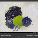 Azurite and Malachite
fov 1.8 mm
(Autor: ploum)