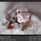 Sphalerite, Pyrite, Galena and Dolomite
fov 3.0 mm
(Autor: ploum)