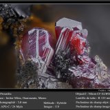 Proustite
fov 3.8 mm
(Autor: ploum)