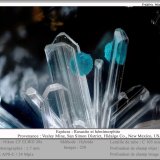 Rosasite on Hemimorphite
fov 1.7 mm
(Autor: ploum)