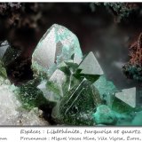 Libethenite,Turquoise and Quartz
fov 3.5 mm
(Autor: ploum)