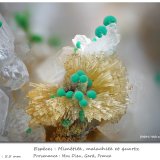 Mimetite and malachite
fov 5.5 mm
(Autor: ploum)
