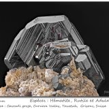 Rutile on Hematite and with Orthoclase (variety adular)
fov 29 mm
(Autor: ploum)