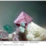Cuprite with Malachite
fov 0.8 mm
(Autor: ploum)