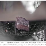 Monazite on Anatase and with Rutile
fov 1.6 mm
(Autor: ploum)