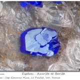 Azurite and Baryte
fov 1.5 mm
(Autor: ploum)