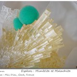 Mimetite and Malachite
fov 2.2 mm
(Autor: ploum)