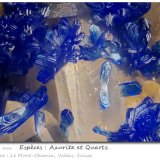 Azurite on Quartz
fov 0.85 mm
(Autor: ploum)