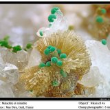 Mimetite, Malachite
fov 6 mm
(Autor: ploum)