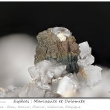 Marcasite and Dolomite
fov 6.5 mm
(Autor: ploum)