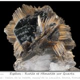 Rutile and Hematite
fov 10 mm
(Autor: ploum)