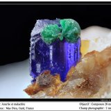 Azurite and malachite
fov 2 mm
(Autor: ploum)