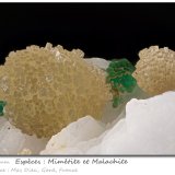 Mimetite and Malachite
fov 4.5 mm
(Autor: ploum)