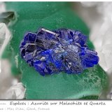 Azurite on Malachite
fov 4.4 mm
(Autor: ploum)