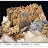 Rutile and Hematite on QUartz
fov 6.6 mm
(Autor: ploum)