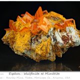 Wulfenite and Mimetite
fov 31 mm
(Autor: ploum)