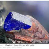 Azurite on Cerusite
fov 2.8 mm
(Autor: ploum)