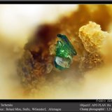 Torbernite
fov 1.5 mm
(Autor: ploum)