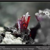 Proustite
fov 3 mm
(Autor: ploum)